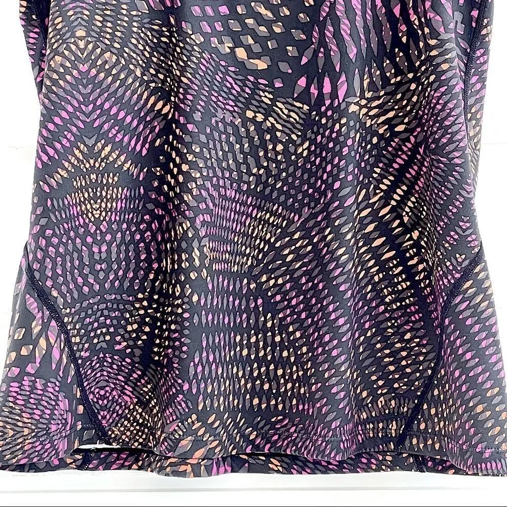 Fabletics Leon Racerback Tank Top Fractal Print L